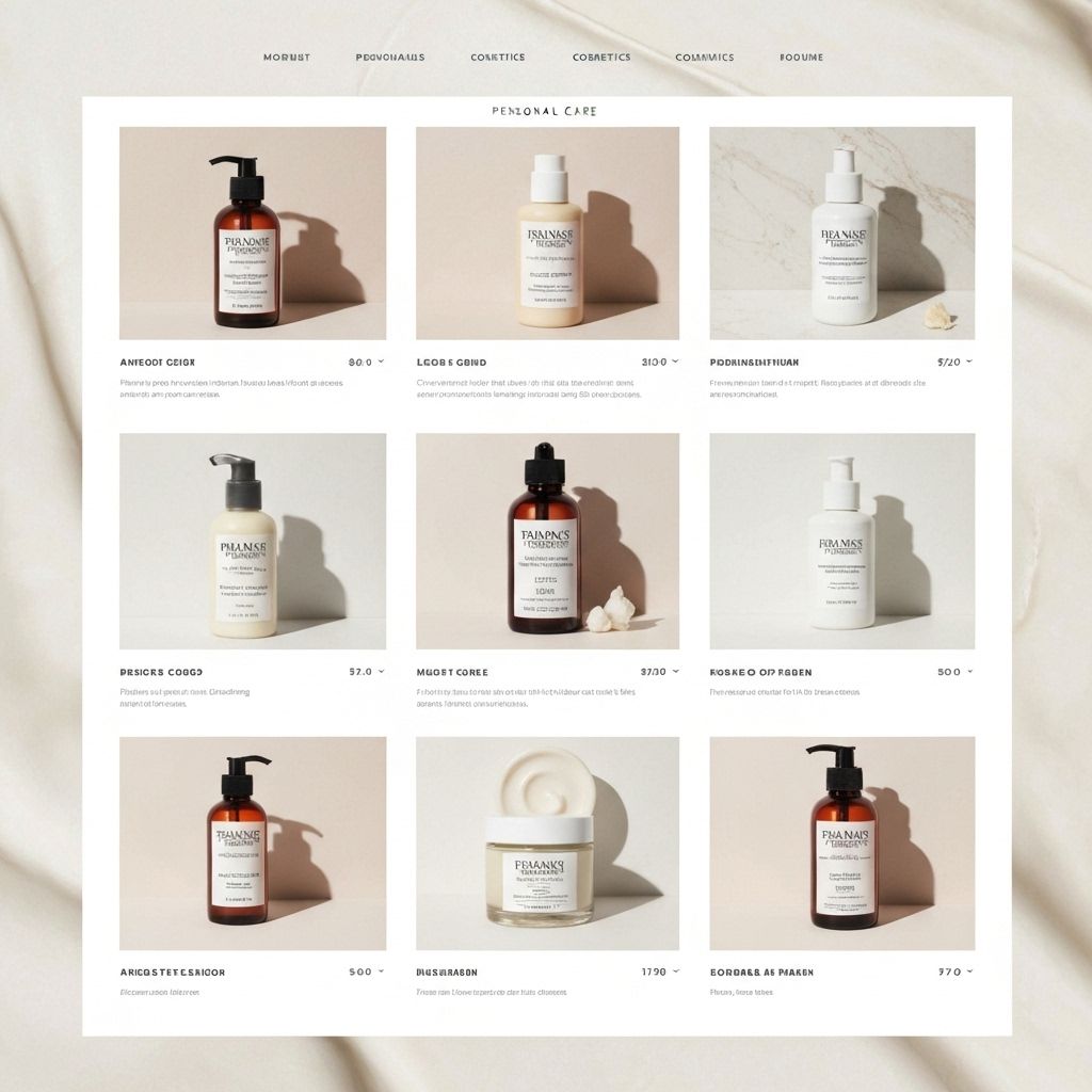 Elegance theme preview for personal care