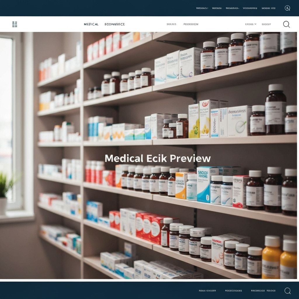 Medicore theme preview for pharmacy