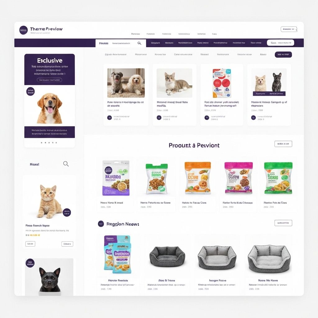 TropiWave theme preview for pet products